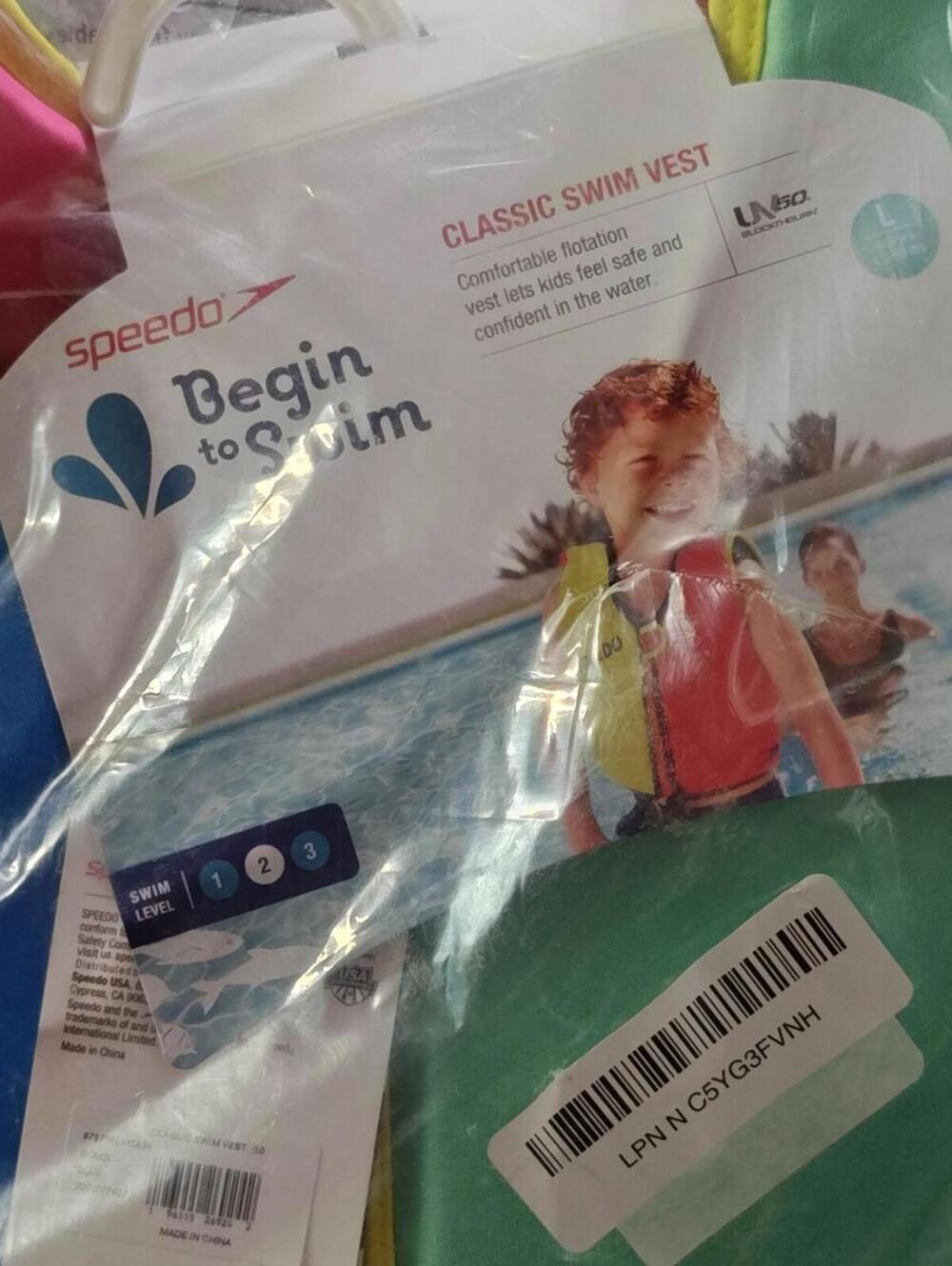 Swim Vest Child Flotation Classic Begin to Speedo Unisex-Child Large